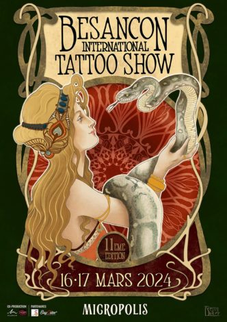 affiche Besançon International Tattoo Show 2024